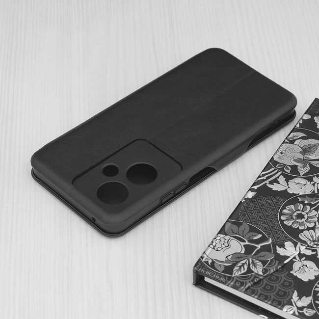 Husa tip carte pentru Oppo A79 5G Smart Wallet fata - spate protectie 360 - negru