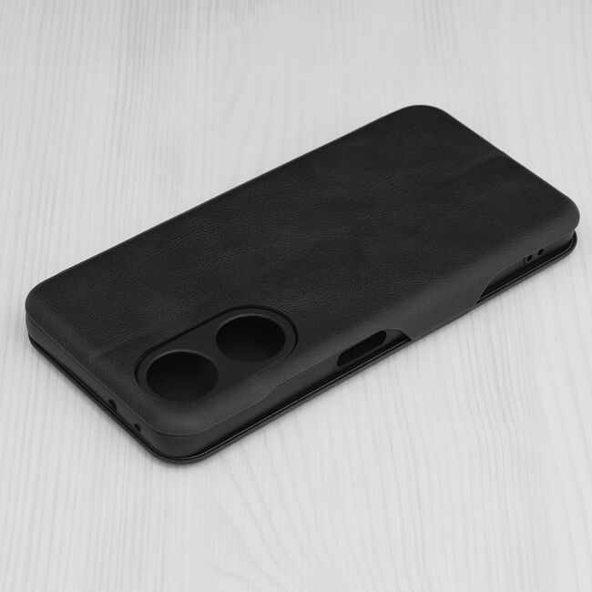 Husa tip carte pentru Oppo A98 Smart Wallet fata - spate protectie 360 - negru