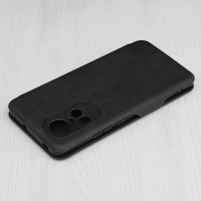 Husa tip carte pentru Oppo Reno 10, Reno 10 Pro Smart Wallet fata - spate protectie 360 - negru