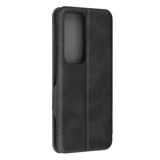 Husa tip carte pentru Oppo Reno 12 Smart Wallet fata - spate protectie 360 - negru