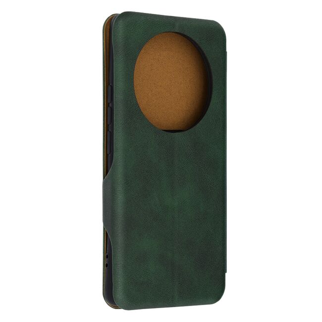 Husa tip carte pentru Realme 12 Pro, Realme 12 Pro+ Smart Wallet fata - spate protectie 360 - verde