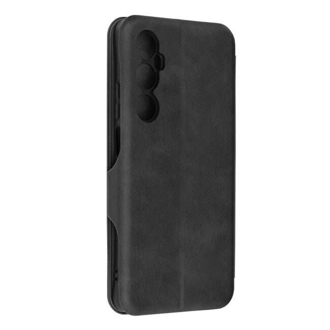 Husa tip carte pentru Realme C65 Smart Wallet fata - spate protectie 360 - negru