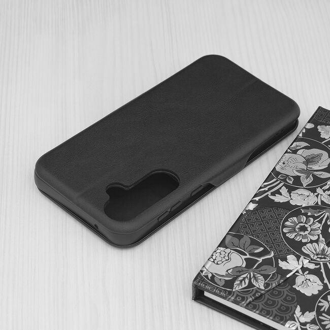 Husa tip carte pentru Samsung Galaxy A35 Smart Wallet fata - spate protectie 360 - negru