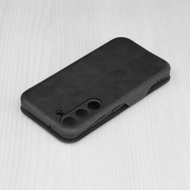 Husa tip carte pentru Samsung Galaxy S23 Smart Wallet fata - spate protectie 360 - negru