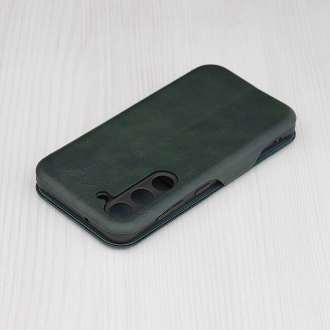 Husa tip carte pentru Samsung Galaxy S23 Smart Wallet fata - spate protectie 360 - verde