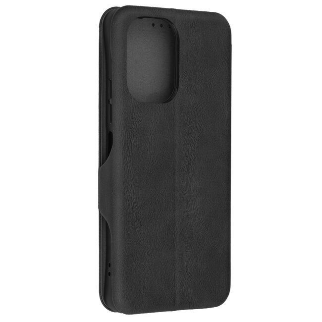 Husa tip carte pentru Xiaomi Redmi 13C Smart Wallet fata - spate protectie 360 - negru