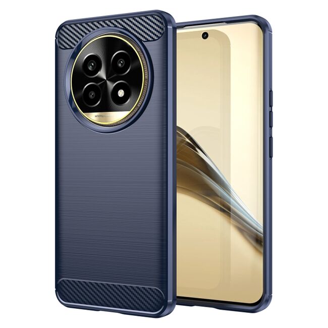 Husa pentru Realme 13 Pro / 13 Pro+ Carbon Liquid Silicone, albastru