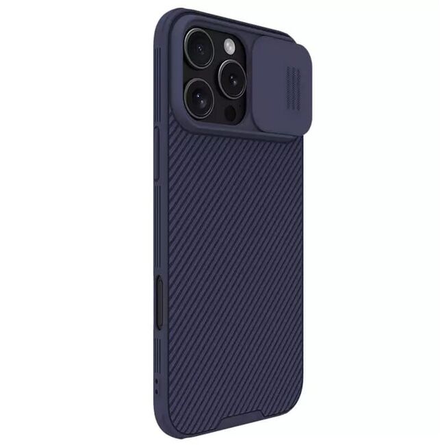 Husă Premium pentru  iPhone 16 Pro Max cu slider pentru protectia lentilelor anti-amprente - mov