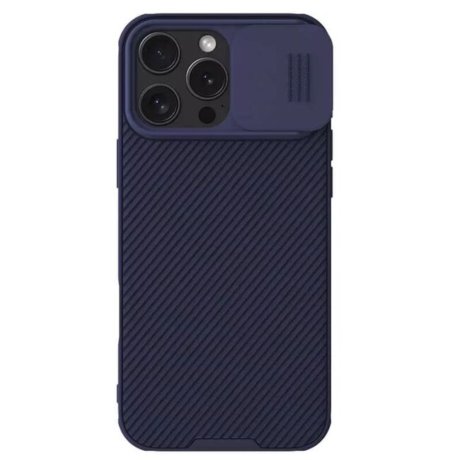Husă Premium pentru  iPhone 16 Pro Max cu slider pentru protectia lentilelor anti-amprente - mov
