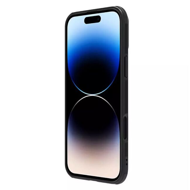 Husă Premium pentru  iPhone 16 Pro Max cu slider pentru protectia lentilelor anti-amprente - negru