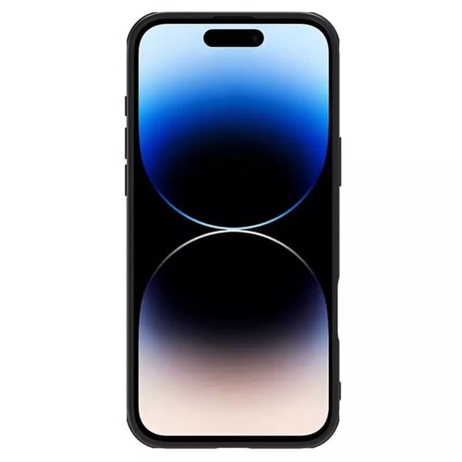 Husă Premium pentru  iPhone 16 Pro Max cu slider pentru protectia lentilelor anti-amprente - negru