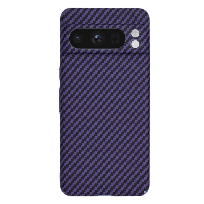 Husa pentru  Google Pixel 8 Pro CarbonFiber UltraSlim, Lightweight, mov