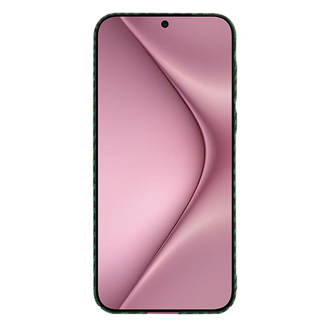 Husa pentru  Huawei Pura 70 CarbonFiber UltraSlim, Lightweight, verde