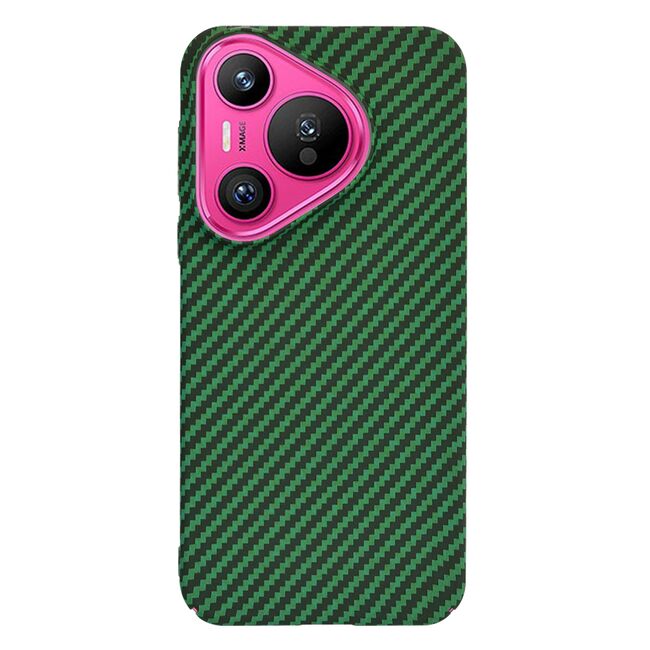 Husa pentru  Huawei Pura 70 CarbonFiber UltraSlim, Lightweight, verde