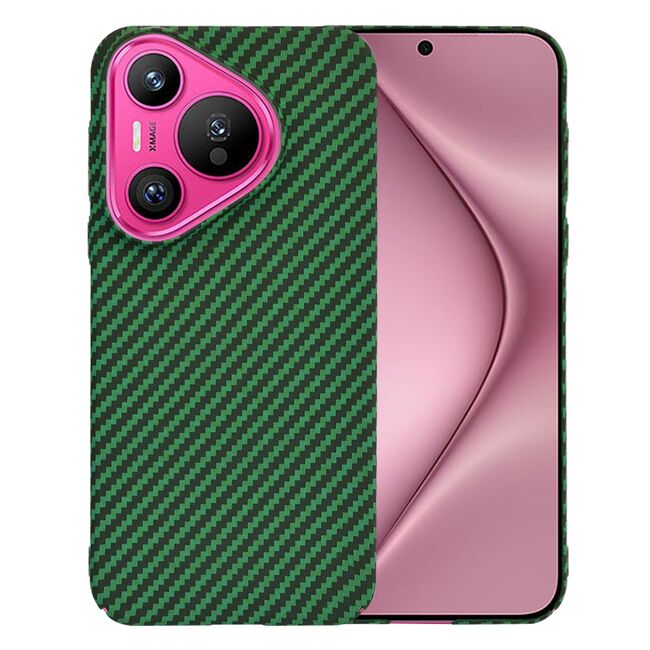 Husa pentru  Huawei Pura 70 CarbonFiber UltraSlim, Lightweight, verde