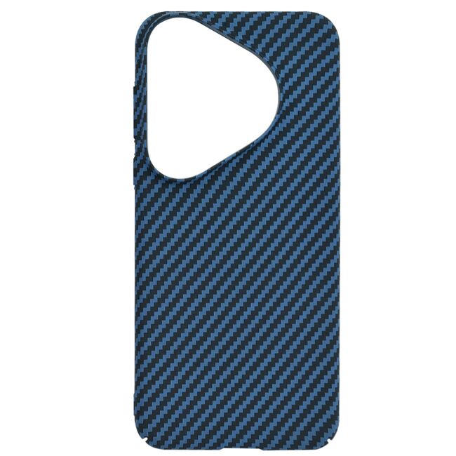 Husa pentru  Huawei Pura 70 Pro CarbonFiber UltraSlim, Lightweight, albastru