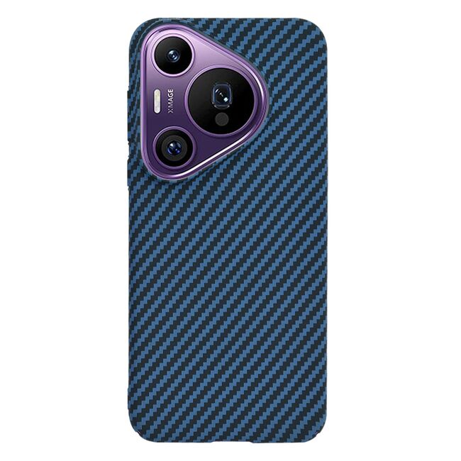 Husa pentru  Huawei Pura 70 Pro CarbonFiber UltraSlim, Lightweight, albastru