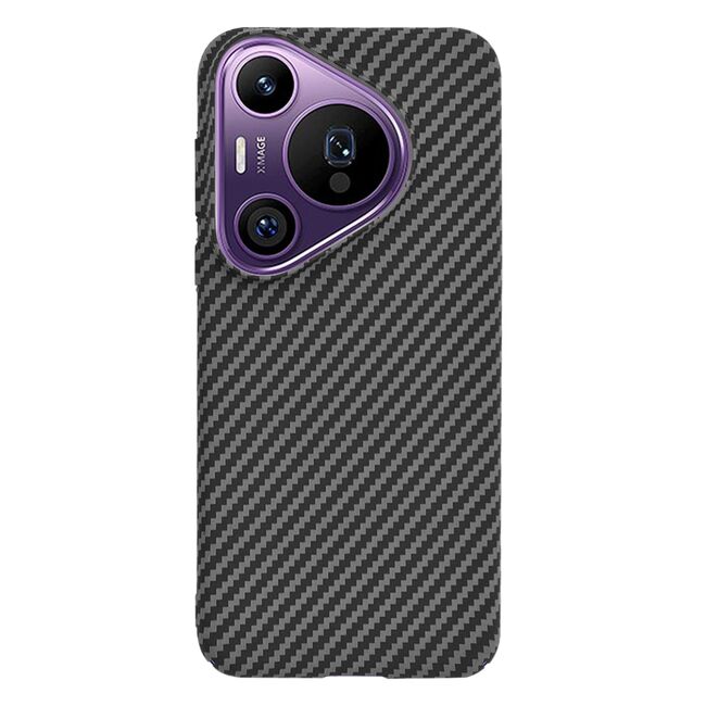 Husa pentru  Huawei Pura 70 Pro CarbonFiber UltraSlim, Lightweight, negru