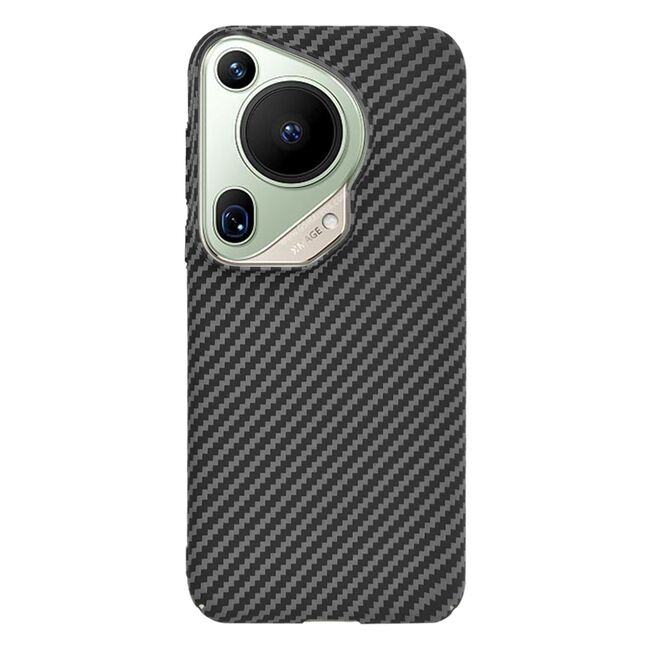 Husa pentru  Huawei Pura 70 Ultra CarbonFiber UltraSlim, Lightweight, negru