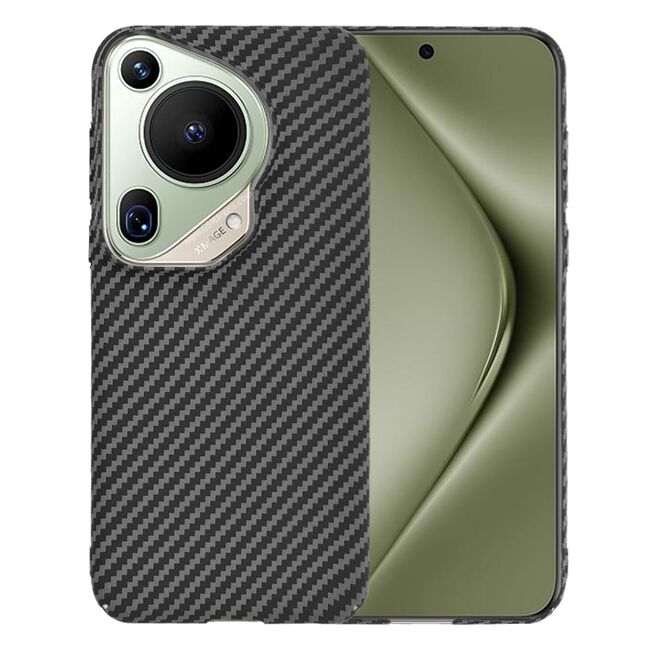 Husa pentru  Huawei Pura 70 Ultra CarbonFiber UltraSlim, Lightweight, negru