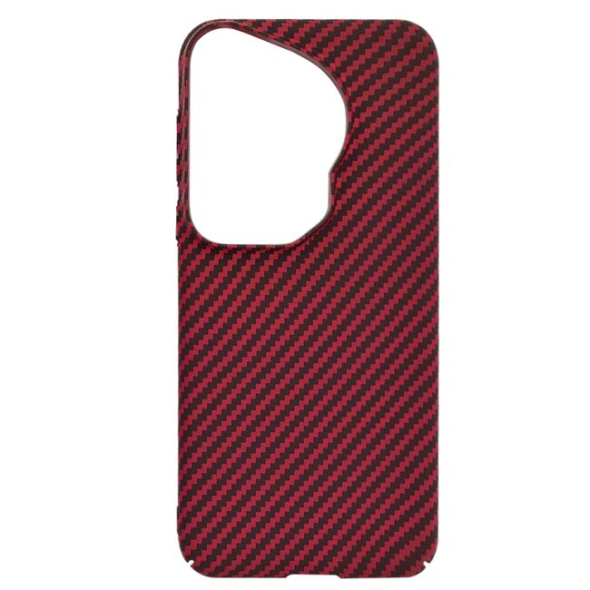 Husa pentru  Huawei Pura 70 Ultra CarbonFiber UltraSlim, Lightweight, rosu