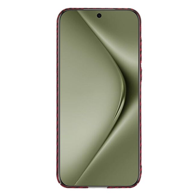 Husa pentru  Huawei Pura 70 Ultra CarbonFiber UltraSlim, Lightweight, rosu