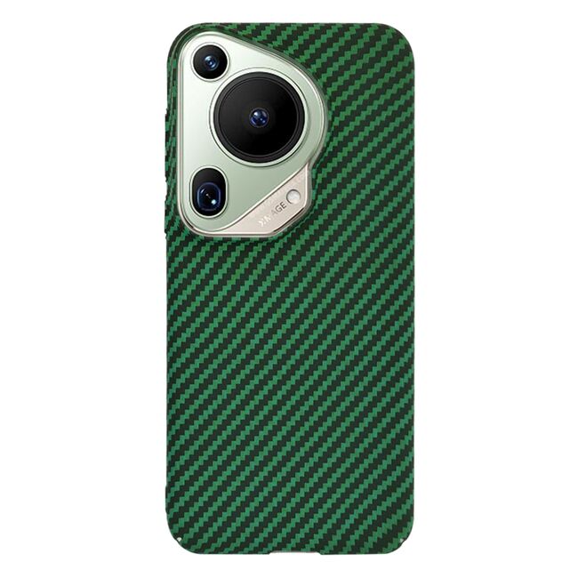 Husa pentru  Huawei Pura 70 Ultra CarbonFiber UltraSlim, Lightweight, verde
