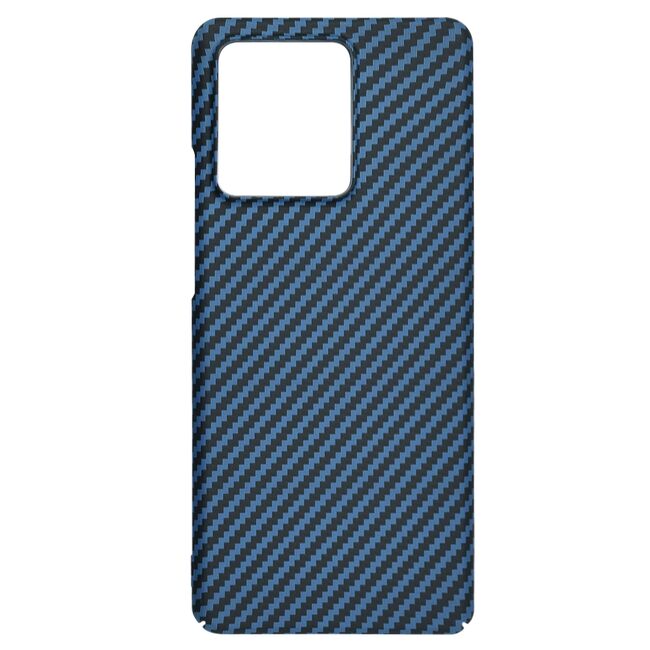 Husa pentru  Motorola Edge 40 CarbonFiber UltraSlim, Lightweight, albastru