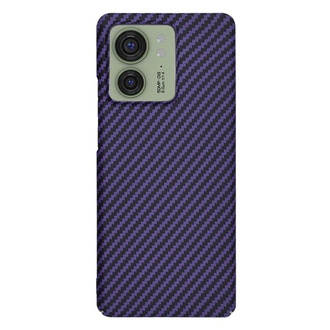 Husa pentru  Motorola Edge 40 CarbonFiber UltraSlim, Lightweight, mov