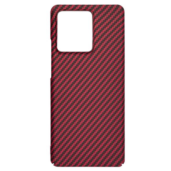 Husa pentru  Motorola Edge 40 CarbonFiber UltraSlim, Lightweight, rosu