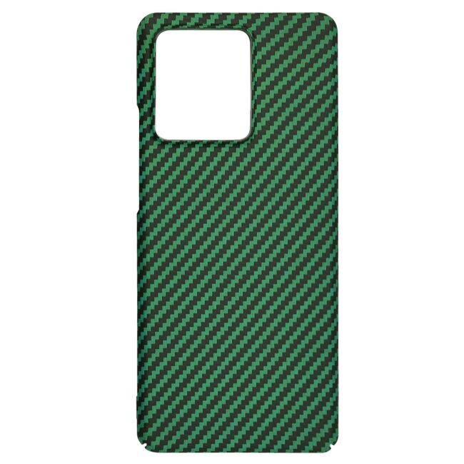 Husa pentru  Motorola Edge 40 CarbonFiber UltraSlim, Lightweight, verde