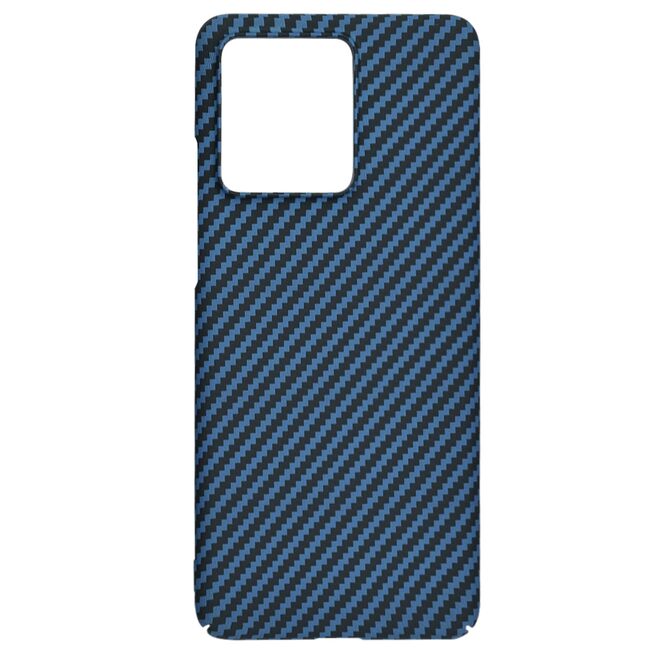 Husa pentru  Motorola Edge 40 NEO CarbonFiber UltraSlim, Lightweight, albastru