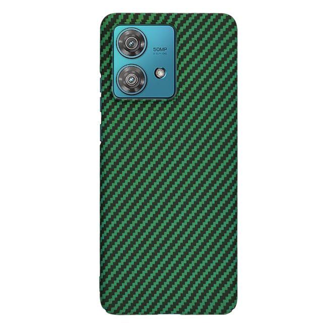 Husa pentru  Motorola Edge 40 NEO CarbonFiber UltraSlim, Lightweight, verde