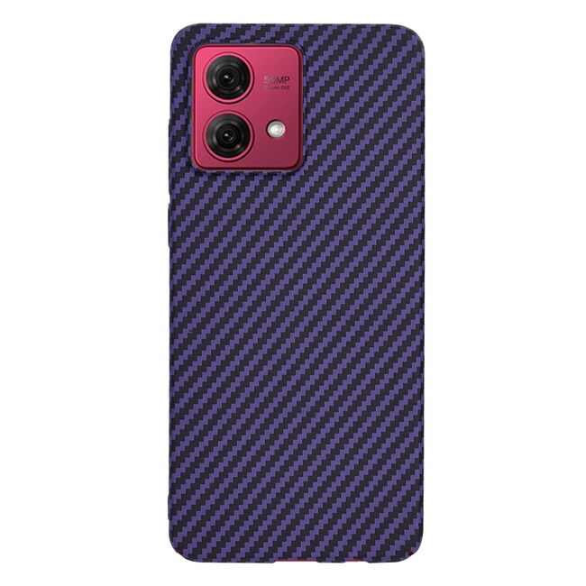 Husa pentru  Motorola Moto G84 CarbonFiber UltraSlim, Lightweight, mov