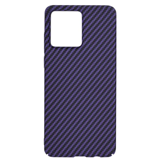 Husa pentru  Motorola Moto G84 CarbonFiber UltraSlim, Lightweight, mov