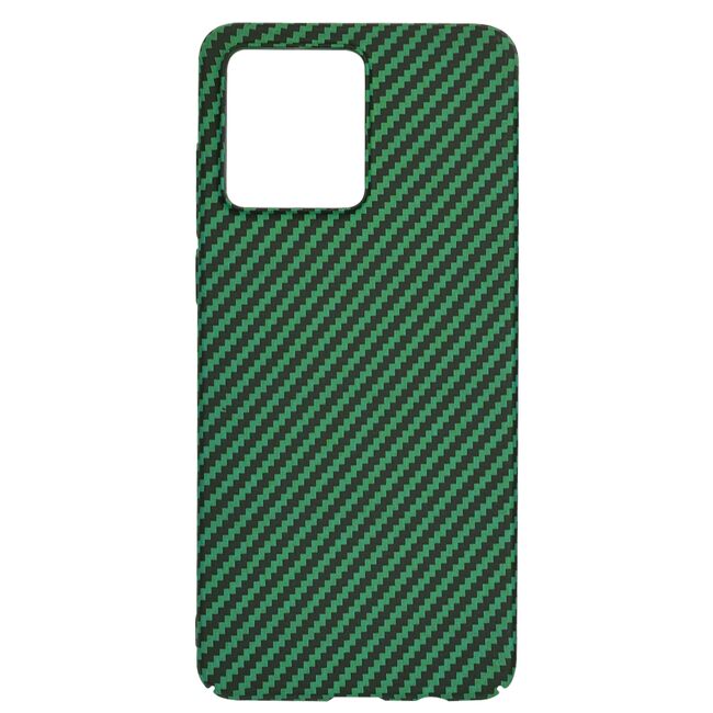 Husa pentru  Motorola Moto G84 CarbonFiber UltraSlim, Lightweight, verde