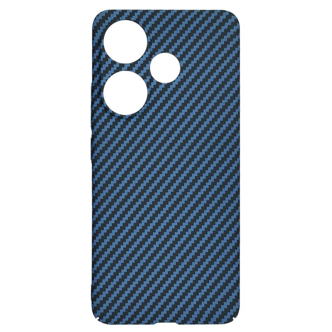 Husa pentru  Poco F6 CarbonFiber UltraSlim, Lightweight, albastru