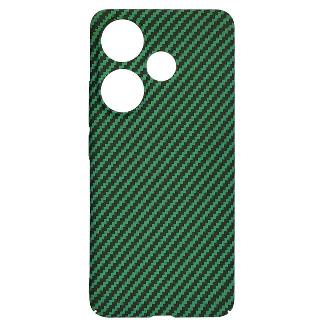 Husa pentru  Poco F6 CarbonFiber UltraSlim, Lightweight, verde