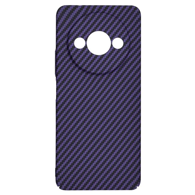 Husa pentru  Xiaomi Redmi A3 CarbonFiber UltraSlim, Lightweight, mov