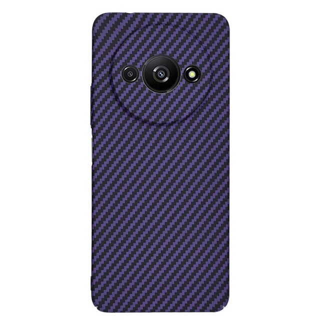 Husa pentru  Xiaomi Redmi A3 CarbonFiber UltraSlim, Lightweight, mov