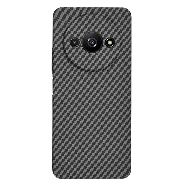Husa pentru  Xiaomi Redmi A3 CarbonFiber UltraSlim, Lightweight, negru
