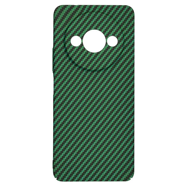 Husa pentru  Xiaomi Redmi A3 CarbonFiber UltraSlim, Lightweight, verde