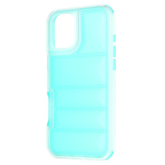 Husa pentru  iPhone 16 Air Cusion anti-shock, Dazzling - turcoaz