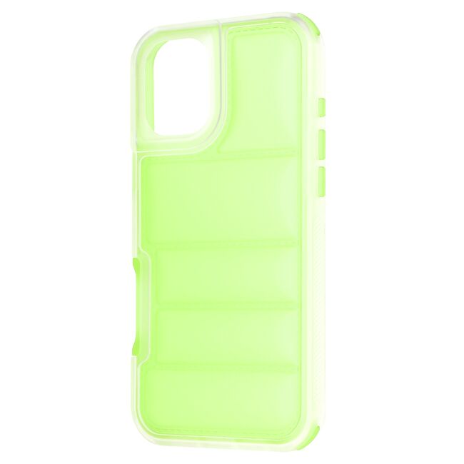 Husa pentru  iPhone 16 Plus Air Cusion anti-shock, Dazzling - verde