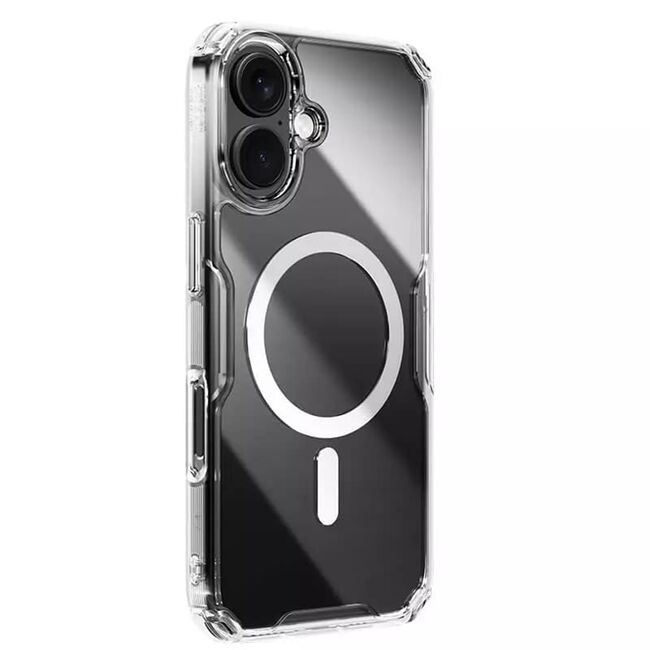 Husa pentru  iPhone 16 Plus compatibila MagSafe anti shock - transparent