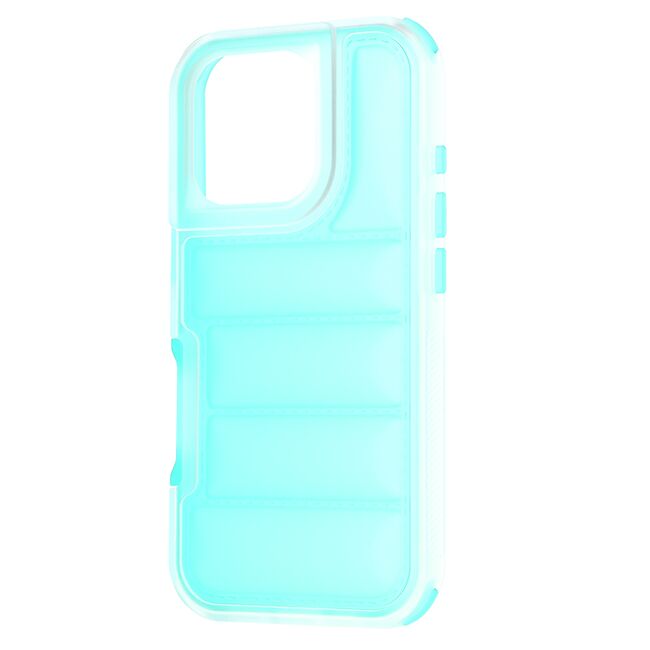 Husa pentru  iPhone 16 Pro Air Cusion anti-shock, Dazzling - turcoaz