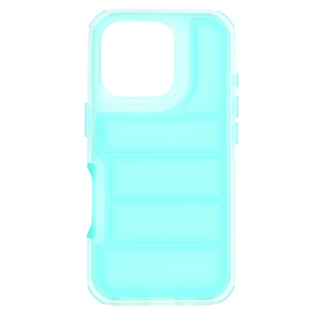Husa pentru  iPhone 16 Pro Air Cusion anti-shock, Dazzling - turcoaz