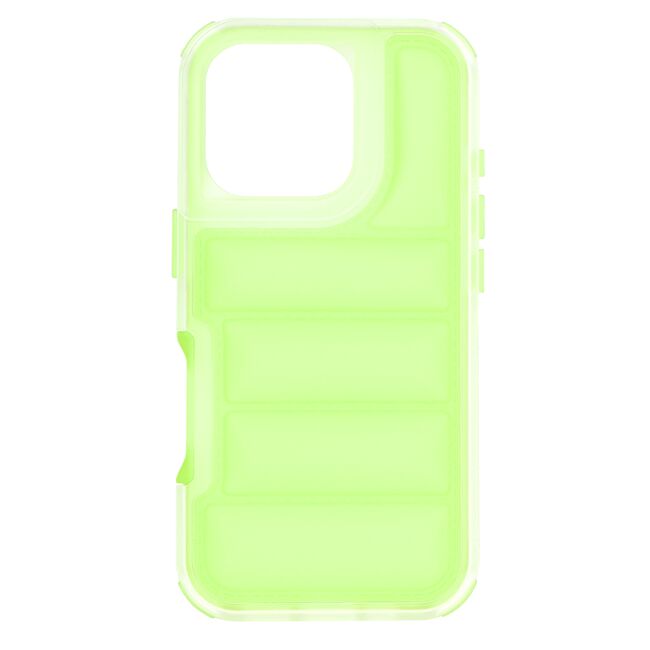 Husa pentru  iPhone 16 Pro Air Cusion anti-shock, Dazzling - verde