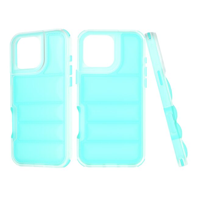 Husa pentru  iPhone 16 Pro Max Air Cusion anti-shock, Dazzling - turcoaz