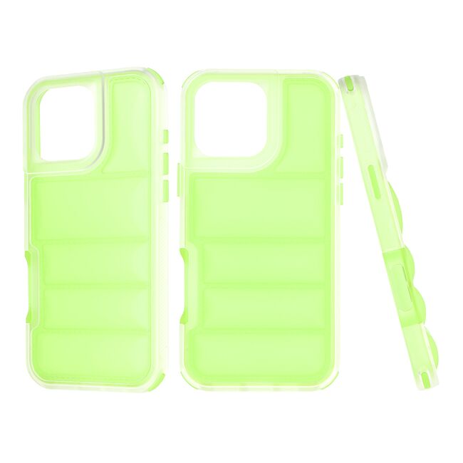 Husa pentru  iPhone 16 Pro Max Air Cusion anti-shock, Dazzling - verde